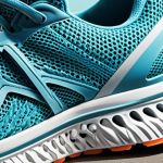**

"Close-up photo of breathable mesh running shoes, showcasing the airy texture and design. Focus on the ventilation and moisture-wicking capabilities. Bright, summery background. Style: Product photography, detailed, high-resolution."

**